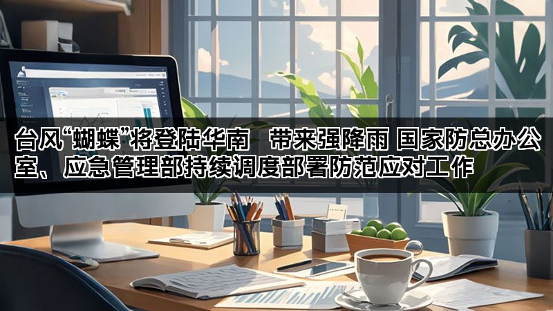 台风“蝴蝶”将登陆华南 带来强降雨 国家防总办公室、应急管理部持续调度部署防范应对工作 台风“蝴蝶”将登陆华南 带来强降雨 国家防总办公室、应急管理部持续调度部署防范应对工作