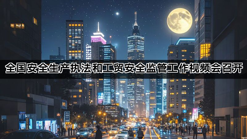 全国安全生产执法和工贸安全监管工作视频会召开