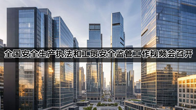全国安全生产执法和工贸安全监管工作视频会召开