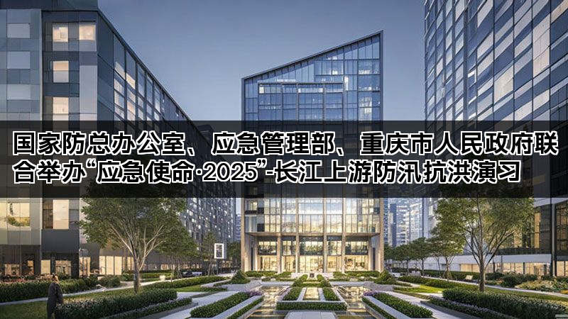 国家防总办公室、应急管理部、重庆市人民政府联合举办“应急使命·2025”-长江上游防汛抗洪演习