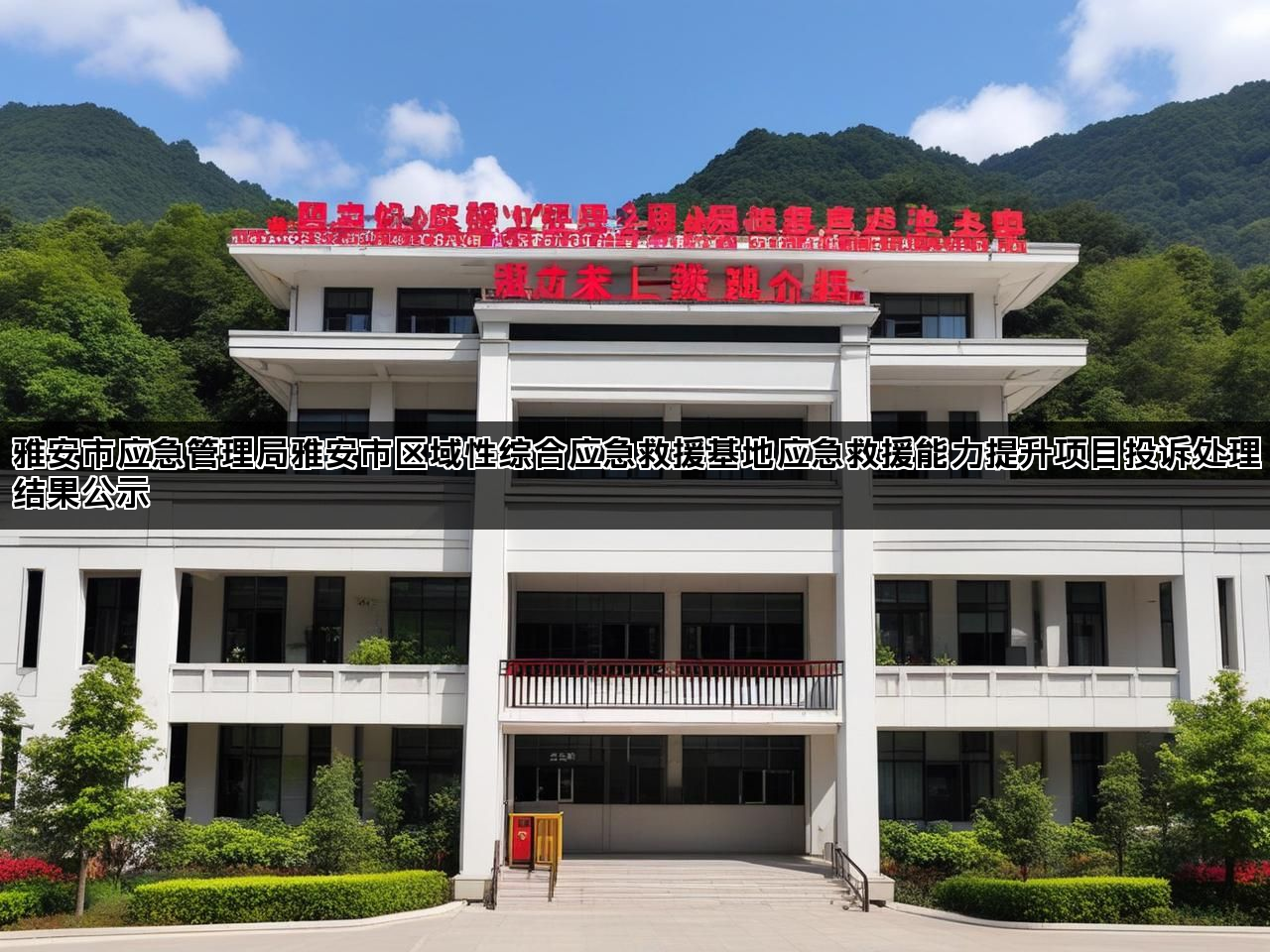 雅安市应急管理局雅安市区域性综合应急救援基地应急救援能力提升项目投诉处理结果公示