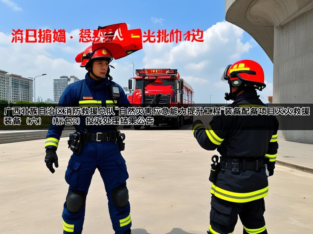 广西壮族自治区消防救援总队“自然灾害应急能力提升工程”装备配备项目灭火救援装备（六）（标包2）投诉处理结果公告
