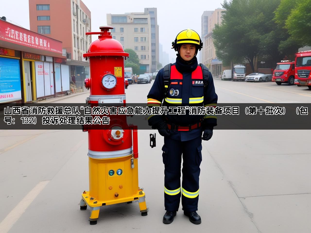 山西省消防救援总队“自然灾害应急能力提升工程”消防装备项目（第十批次）（包号：132）投诉处理结果公告